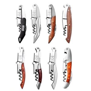 Exquisite Personalized Wine Opener Kit with Wooden Handle, Appropriate for Various Events - Product Image 2