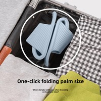 Pantoufles EVA légères adaptées à l'hôtel Sandales pliables de salle de bain antidérapantes pour les vacances de voyage respirantes jetables