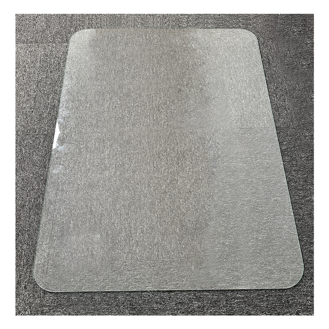 5mm Thickness Square Tempered Glass Carpet Protector Desk Chair Mat Office Mats for Rolling Chairs