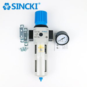 Sincki LFR-1/8-d-mini LFR-1/4-d-mini LFR-3/8-d-mini công nghiệp khí nén lọc điều chỉnh với đồng hồ đo áp suất - Product Image 3