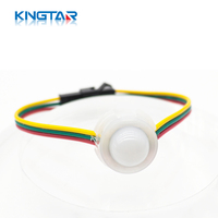 Modules d'éclairage LED à pixels RGB étanches KINGTAR 20 mm 12 V DC5 V pour éclairage décoratif des parcs à thème, matériaux de construction en PC