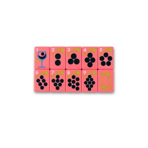 Modern California Dream Luxury Portable Acrylic American Mahjong Tiles Full Set Folding Metal Legs for 4 Players Casino - Product Image 5