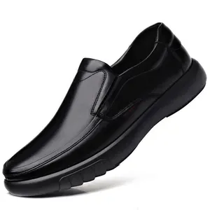 Fabrika teslimat düşük fiyat hafif yeni rahat ofis erkekler çalışma pu deri erkek elbise ayakkabı