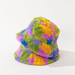 Wholesale Colorful Floral Printing <strong>Bucket</strong> <strong>Hat</strong> Women's Designer Fashion <strong>Funky</strong> Winter <strong>Hat</strong> Furry <strong>Bucket</strong> <strong>Hats</strong> Women - Product Image 1