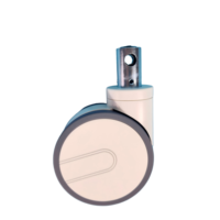 Roues médicales de 125 mm avec blocage central, roulettes directionnelles verrouillables de 5 pouces pour lit d'hôpital, mobilier hospitalier, chariot