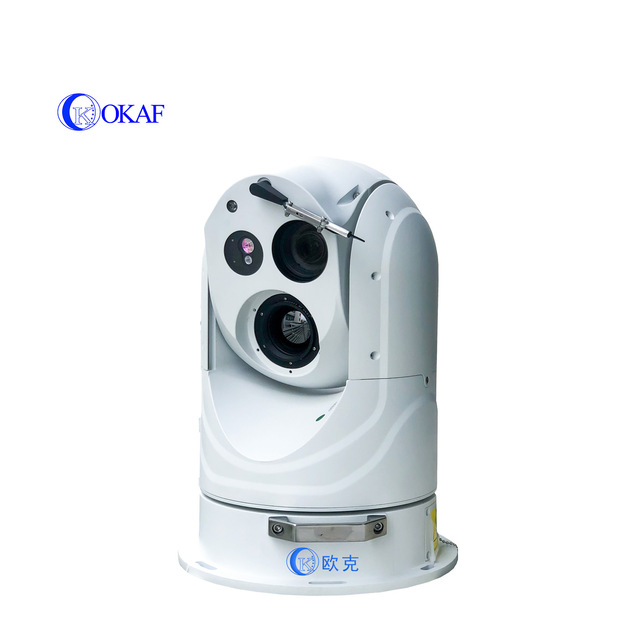 1km Laser Rangefinder Marine Monitoring Long Range Night Vision Gyro Stabilization Thermal Image PTZ Camera