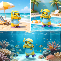 Официальная лицензированная коллекционная фигурка-сюрприз Nailong Adventure Series: милый аниме-дракон из ПВХ, коллекционная игрушка для подарка