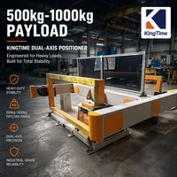 Positionneur de soudage 200 kg, table rotative motorisée robuste avec mandrin pour tuyaux, réservoirs, ateliers industriels