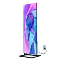 Écran LED pliable personnalisé P1.86, P1.25, P1.53, P2 GOB COB, machine publicitaire, écran d'affichage