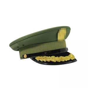 Venta directa de fábrica decorativa Gorra de oficial negra personalizada gorra de capitán adulto para <span class=keywords><strong>hombre</strong></span> - Product Image 4