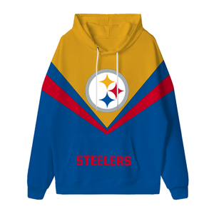 Sweat à capuche personnalisé pour les fans de football américain des Buffalo Bills, avec impression numérique brodée et couleurs assorties. - Product Image 4