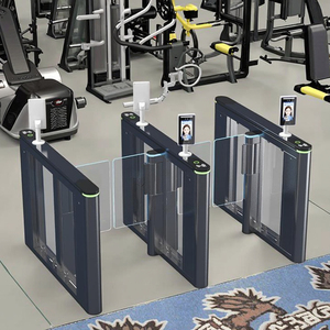 카드 및 <span class=keywords><strong>QR</strong></span> 코드 액세스 제어 쇼핑몰을위한 스테인레스 스틸 IP54 보호 고속 스윙 배리어 개찰구 게이트 - Product Image 3
