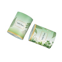 Papier toilette économique jetable en gros, en pâte de bois vierge, rouleau jumbo RV, 13,5 g x 2 plis, 105 mm de large
