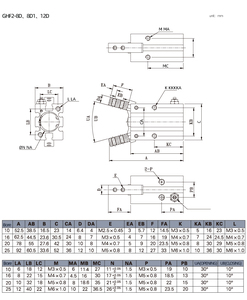 Cilindro Neumático <span class=keywords><strong>Paralelo</strong></span> Serie MHC2, Cilindro Neumático Angular de 2 Dedos, Cilindro Neumático Angular de 180 Grados - Product Image 6