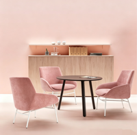 Fauteuil de loisirs avec coussin en mousse moulée, base en fil métallique blanc, chaise décorative pour la maison, l'hôtel, le salon de beauté, la villa, vente en gros