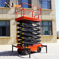 Plateforme élévatrice mobile à ciseaux certifiée CE, 8m 10m, hydraulique et électrique, en stock, prête à être expédiée