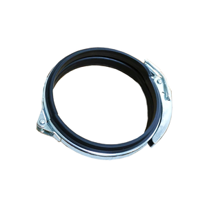 Nhà Máy 250Mm Thép Mạ Kẽm Ống Kẹp Với Miếng Đệm Cao Su Màu Đen Nhanh Chóng Phát Hành Kẹp Nhanh Chóng Khóa Clip - Product Image 5