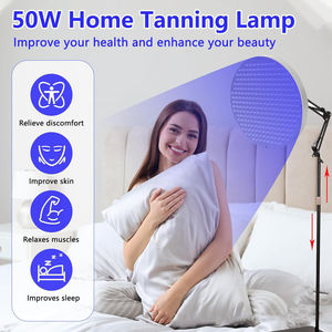 Lámpara de Escritorio LED Negra de 50W con Brazo Telescópico, 460nm 250nm 360° °   Lámpara de Belleza con Soporte Giratorio - Product Image 4