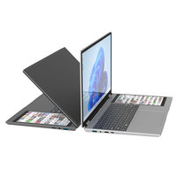 Laptop Layar Ganda OEM Win 11 15.6+7 Inci Layar Sentuh Intel N95 Notebook PC DDR4 RAM 16GB SSD 512GB Laptop untuk Rumah, Sekolah, dan Bisnis