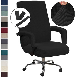 Housses de chaise d'<span class=keywords><strong>ordinateur</strong></span> de bureau Protecteur de <span class=keywords><strong>fauteuil</strong></span> Noir <span class=keywords><strong>Housse</strong></span> De Chaise De haute qualité Comprend Accoudoir Jacquard Gamer Housses de chaise - Product Image 2