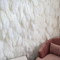 Kain Dekorasi Latar Belakang Pernikahan Custom, Dinding Bunga Putih 3D, Gulungan Bunga Mawar Peony Sutra Buatan, Panel Latar Belakang Dinding Bunga