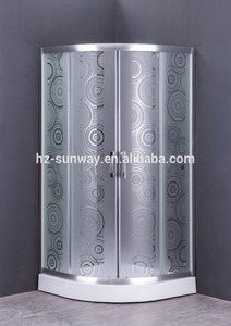<span class=keywords><strong>Porta</strong></span> <span class=keywords><strong>Doccia</strong></span> in Vetro Satinato a Strisce 120x190cm, <span class=keywords><strong>Porta</strong></span> <span class=keywords><strong>Doccia</strong></span> Angolare Pivotante Senza Telaio - Product Image 6
