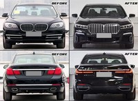 Kit de carrosserie pour BMW Série 7 F01 F02, mise à niveau des pare-chocs, conversion de la Série 7 F01 F02 en G12, kit de carrosserie pour Série 7 F01 en G11, phares