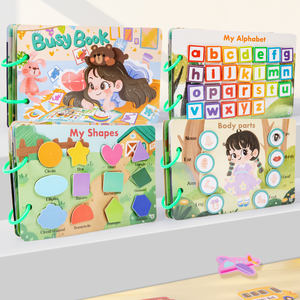 Libro de pasta silencioso educativo para niños, libros ocupados, juego de pegatinas hecho a mano para bebés, juguetes de aprendizaje Montessori para niños y niñas - Product Image 3