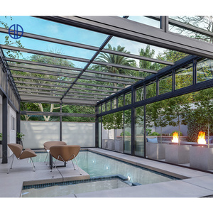 Le serre della serra di vetro solare delle stanze di vetro all'aperto del giardino fanno l'alluminio con vetro fotovoltaico - Product Image 4