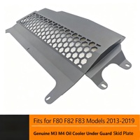 Plaque de protection de radiateur en alliage d'aluminium léger, installation facile, finition noire mate, pièces automobiles pour BMW M3/M4 F80-F83