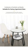 Table basse de style nordique de luxe pour la maison, l'hôtel et les cafés : relaxante, minimaliste et confortable avec une table