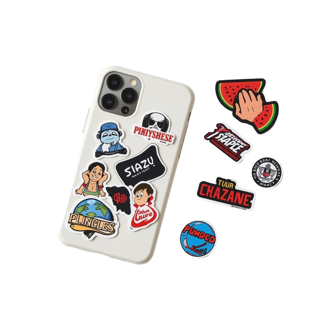 Custom UV Resistant Durable PP Vinyl Mobile Phone Holographic Sticker Self-Adhesive Packaging Labels Available