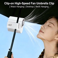 Ventilador portátil de cintura con clip para sombrero, con pantalla digital, motor sin escobillas de 100 velocidades y 2000 mAh, de venta caliente de fábrica AFY 2026