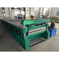 Machine de formage de rouleaux de tuiles de toiture en acier coloré trapézoïdal Ibr avec moteur 4KW et roulement Vente chaude au Mexique