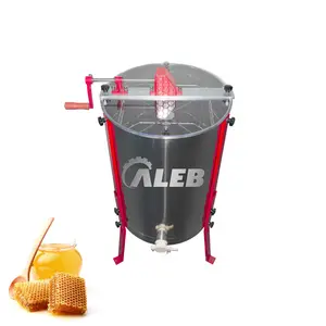 Hot sale 3 frames honey processing separating machine plastic outlet manual honey separator with centrifuge function