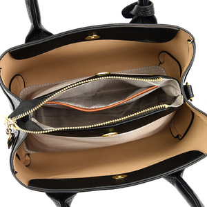 Sac fourre-tout tendance en cuir véritable pour femme, grande capacité, fermeture éclair, porté épaule ou croisé, nouvelle collection été 2026 - Product Image 5