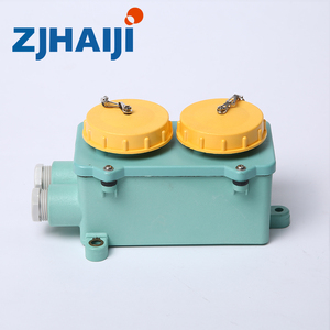 ZJHAIJI IMPA792765 R12-2-2 Double prise étanche marine 2P+E <span class=keywords><strong>x2</strong></span> 110V Jaune IP56 CE/CCS Résine synthétique MOQ 1 pièce - Product Image 2