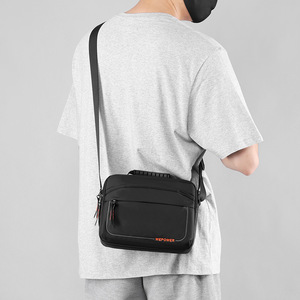 Wepower Unisex <b>Crossbody</b> <b>Bag</b> Black Large Capacity With Usb External Card Pocket Water Proof Sporty Tote Shoulder <b>Bag</b> - Product Image 2