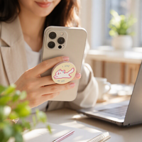 Soporte de Teléfono con Diseño Personalizado de Dibujos Animados, Bonito Animal 'I Love My Life', para Smartphone, Soporte de Mesa, Venta al Por Mayor, OEM