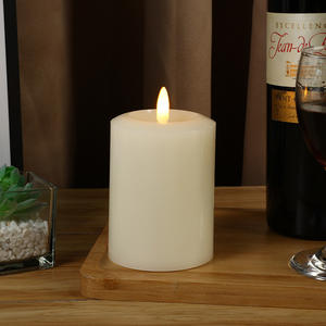 Candele a Pilastro LED Decorative <span class=keywords><strong>2025</strong></span> all'Ingrosso, Candele LED Cilindriche per Matrimoni, Festività e Compleanni - Product Image 5