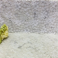 Kain Spandex Elastis Putih Berenda RTS 10 Designs untuk Gaun Pengantin Wanita dan Pakaian Dalam untuk Pesta