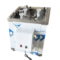 Machine à laver semi-automatique à 4 têtes pour bouteilles en plastique Machine à laver et à sécher les bouteilles de parfum en verre Machine de nettoyage 2 en 1