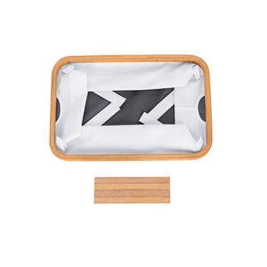 Collapsible <strong>Laundry</strong> Hamper, Bamboo Foldable <strong>Laundry</strong> Basket, Self Standing Storage Bag for Clothes, Toys, <strong>Books</strong> - Product Image 2