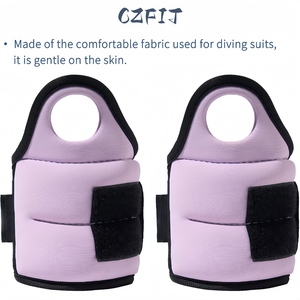 CZFIT Wrist Weights with Thumb Loops Lock for 1lb 2lbs Ankle Weights Weighted Gloves for Running <b>Strength</b> <b>Training</b> Walking - Product Image 3