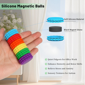 Từ gốc đồ chơi Spiky Stim từ chia xi lanh thanh chống căng thẳng từ Silicone đồ chơi cho trẻ em và aults - Product Image 5