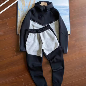 Nuova Tuta Sportiva in Tech Fleece con Felpa e Giacca, Set Due Pezzi da Jogging per Uomo, Abbigliamento Casual - Product Image 4