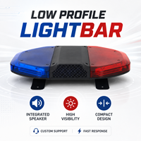Barre lumineuse LED miniature Senken 12V à changement de couleur, sirène, haut-parleur, lumière stroboscopique clignotante avec contrôleur et microphone