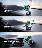 Accessoires universels pour voiture, support de chargeur de téléphone sans fil, support adhésif pour tableau de bord, charge rapide 15W, cadeau pour hommes et femmes