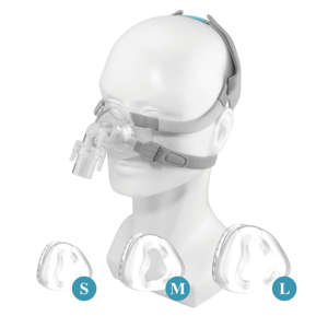 Masker Tekanan Udara Ringan untuk CPAP/BiPAP dengan Headgear, dari Pabrik, Lembut, Nyaman, dan Ringan - Product Image 6