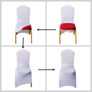 Banquete <span class=keywords><strong>comedor</strong></span> elástico al aire libre fiesta silla cubre boda estiramiento Hotel blanco silla cubre <span class=keywords><strong>para</strong></span> boda - Product Image 3